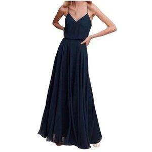 bhldn used bridesmaid dress Hidden Pocket Batwing Sleeve V Neck Long Dress – Wholesale Capella Apparel main image 1